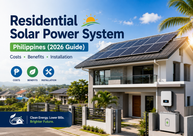 Residential Solar Power System Philippines (2026 Guide)